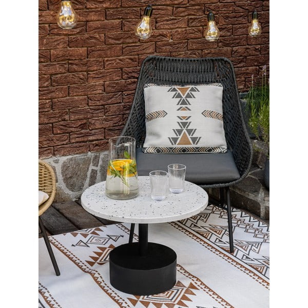 Beeži ja pruuni värvi kahepoolne õuevaip taaskasutatud plastist , 90 x 150 cm Afra - Green Decore-image-4