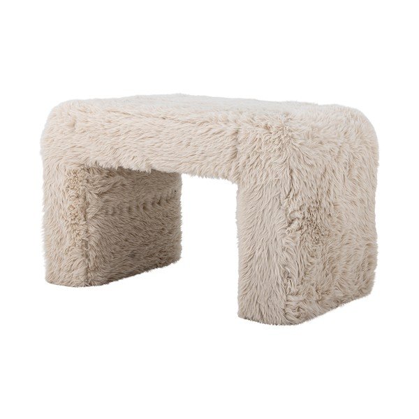 Beež kunstkarusnahast tumba Bobbie - Bloomingville-image-2