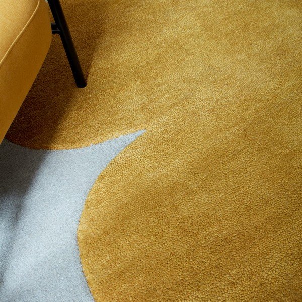 Ookerkollane käsitsi kootud villane vaip 120x170 cm Canvas - Asiatic Carpets-image-2
