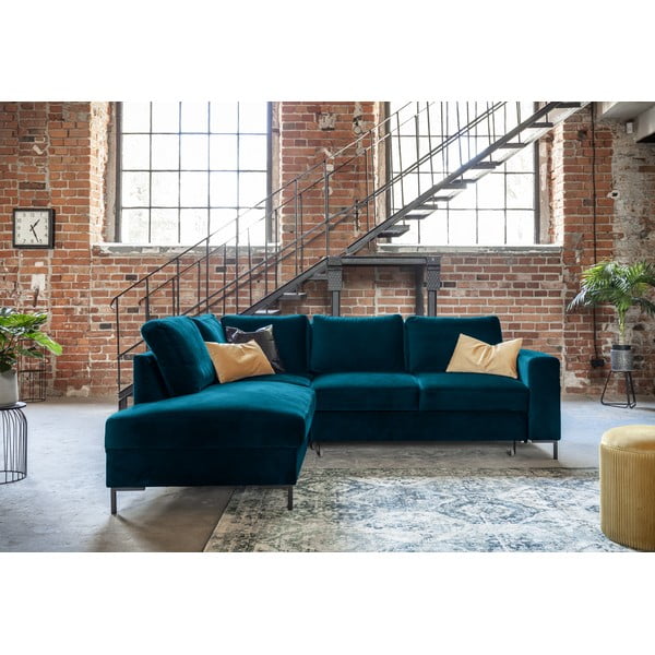 Türkiissinine sametist nurgadiivan (vasakus nurgas) Lofty Lilly - Miuform-image-4