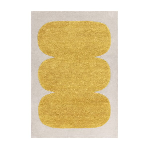 Ookerkollane käsitsi kootud villane vaip 160x230 cm Canvas - Asiatic Carpets