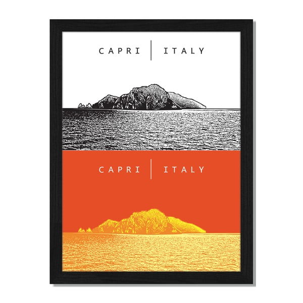 Obraz v rámu Liv Corday Provence Capri Italy, 30 x 40 cm