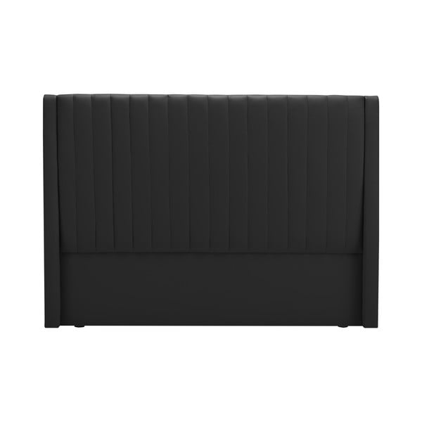 Černé čelo postele Cosmopolitan Design Dallas, 200 x 120 cm