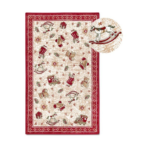Punane jõulumotiividega puuvillaseguga vaip 50x80 cm Toy's Delight Red Christmas - Villeroy&Boch