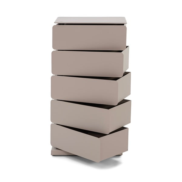 Hall-beež metallist kummut 37x72,5 cm Joey - Spinder Design-image-2