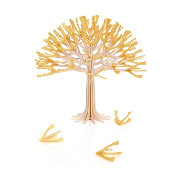 Skládací dekorace Lovi Season Tree Warm Yellow, 22 cm