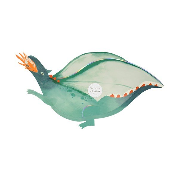 Ühekordsed paberist lauamatid 4 tk komplektis Dragon - Meri Meri-image-1