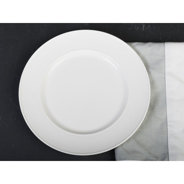 Valge portselanist taldrik, ø 22 cm Ridget - Mikasa-image-1