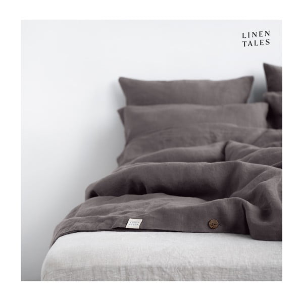 Tumehall voodipesu üheinimesevoodile 135x200 cm - Linen Tales-image-3
