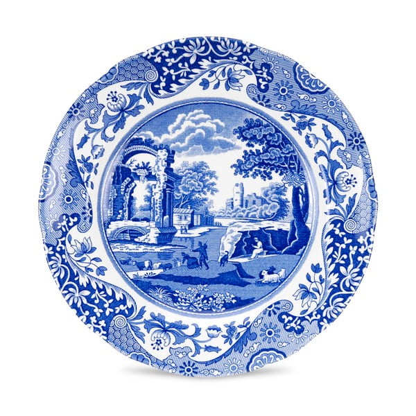 Sada 4 bílomodrých talířů Spode Blue Italian, ø 20 cm