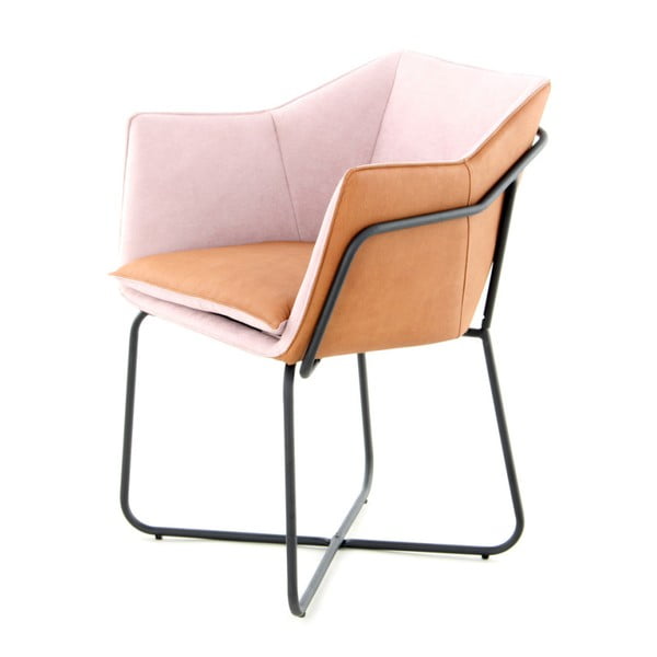 Fialovo-růžová jídelní židle 360 Living Miretta
