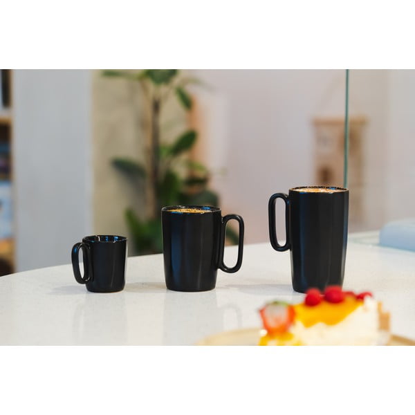 Mustad kivikeraamikast tassid 2tk komplektis 250 ml Fuori - Vialli Design-image-1