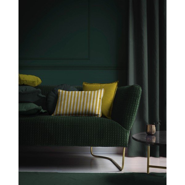 Kollane sametpadi Tercio , 45 x 45 cm - Velvet Atelier-image-1