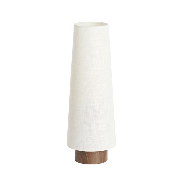 Kreemikas metallist laualamp tekstiilist varjuga (kõrgus 42 cm) Howie - Light & Living
