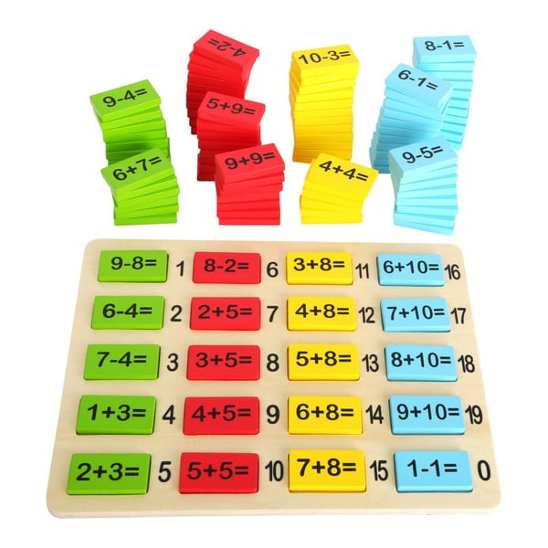 Laste puidust õppevahend matemaatika numbrimängu jaoks Number Fun - Legler
