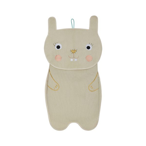 Kreemikas kangast riputatav korraldaja 40x1x82 cm Darling Rabbit - OYOY Mini