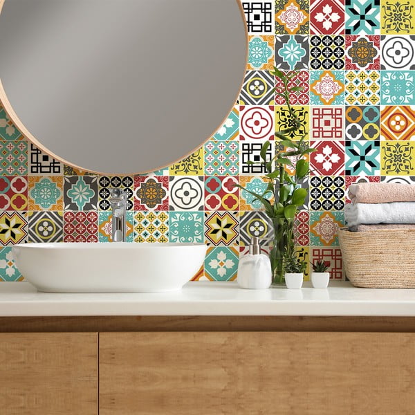 Komplekt 24 seinakleebist Montecito, 15 x 15 cm - Ambiance-image-3