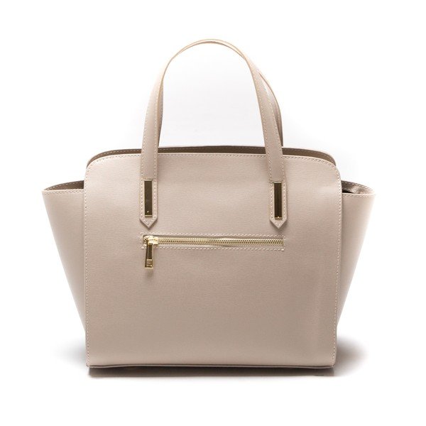 Kožená kabelka Luisa Vanini 421, krémová-image-1