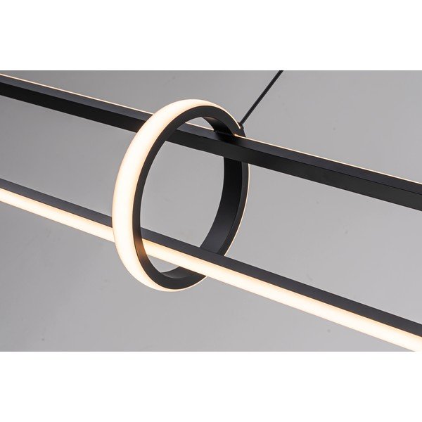 Must LED metallist rippvalgusti Alken – Bizzotto-image-3