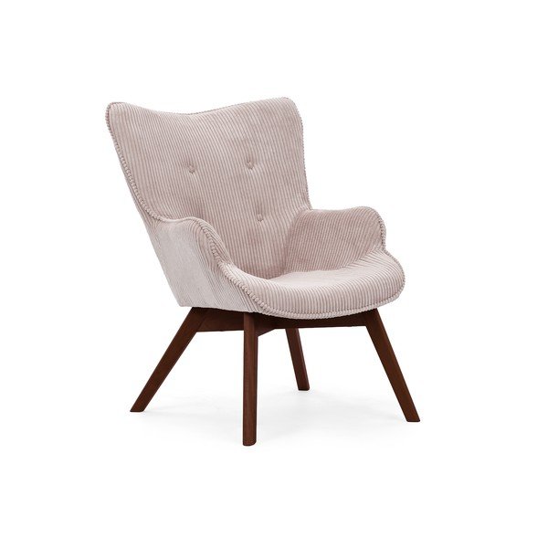 Heleroosa velvetist tugitool Niko - Ropez