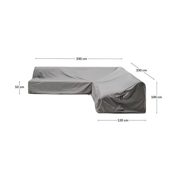 Aiamööbli kaitsekate 330x330x100 cm Iria - Kave Home-image-4