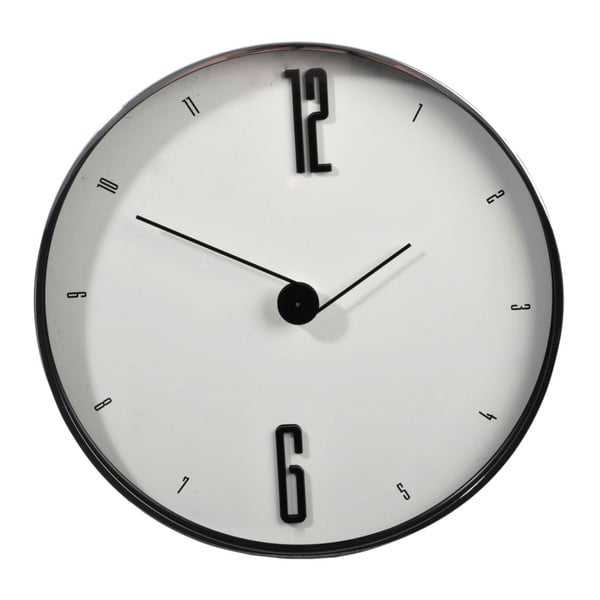 Nástěnné hodiny Numbers White, 30x4,5 cm
