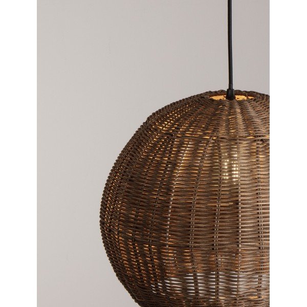 Rotangist ripplamp naturaalses värvitoonis, ø 39 cm Rielo - Nova Luce-image-4