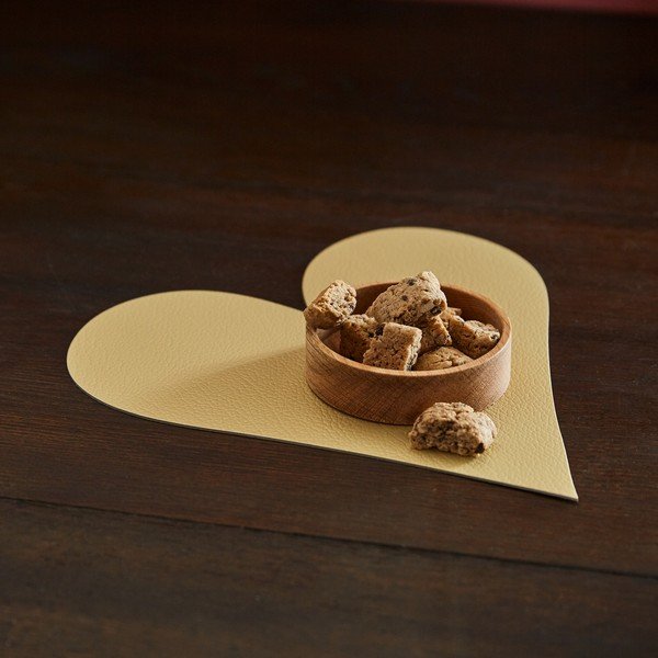 Öko-nahast lauamatt 30x30 cm Heart Hippo - LIND DNA-image-1