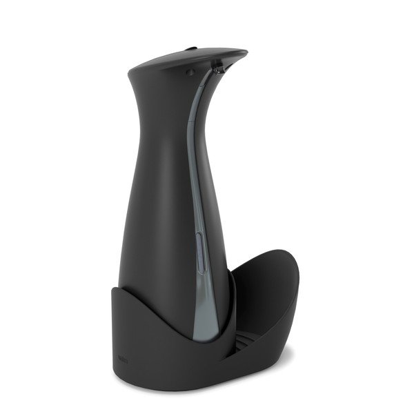 Must plastikust puutevaba seebidosaator 250 ml Otto - Umbra