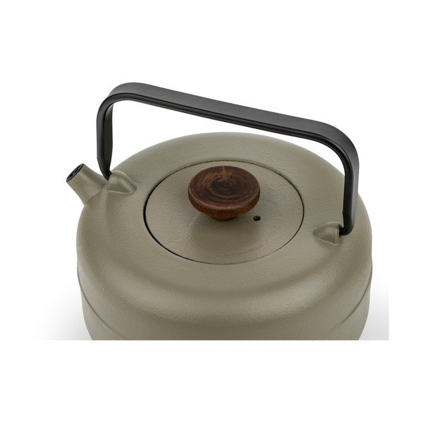 Khaki värvi malmist teekann sõelaga 750 ml Henan - Bredemeijer-image-3