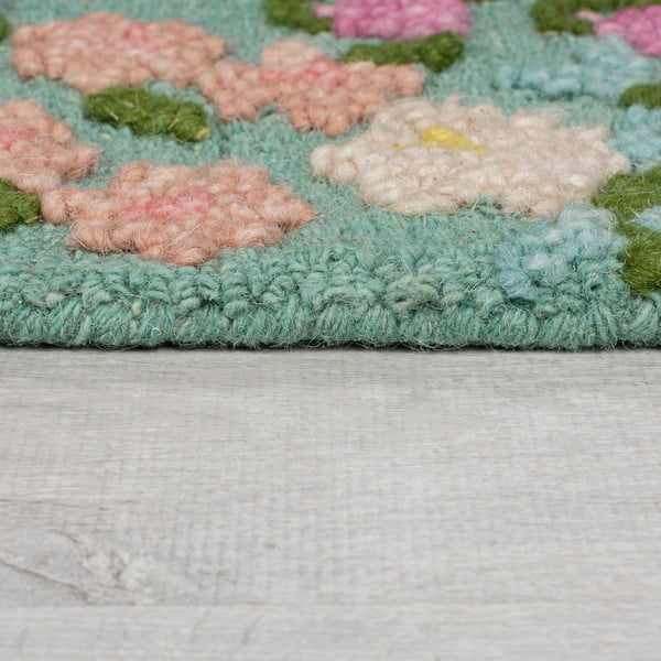 Mündivärvi käsitsi kootud villane vaip 120x170 cm Emilia Floral - Flair Rugs-image-4