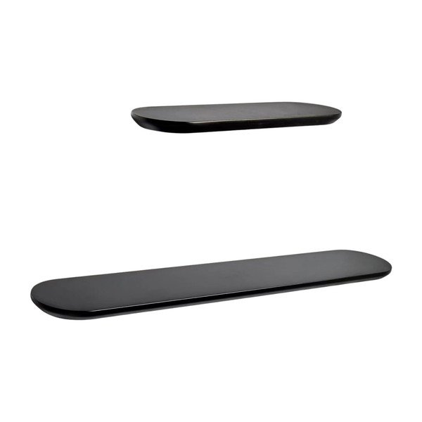 Mustad riiulid 2tk komplektis 55 cm Arely - Kave Home