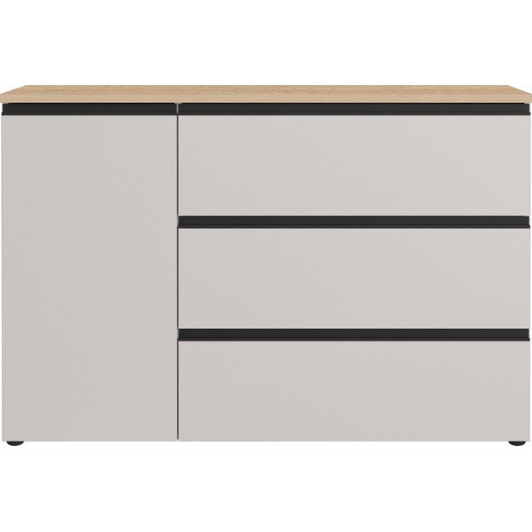 Hallikasbeež/hele naturaalne kummut 135x91x41 cm Cormano - Germania-image-4