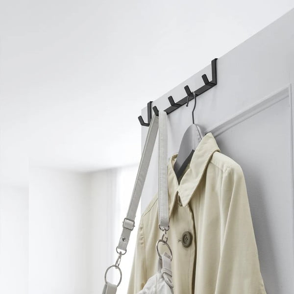 Must metallist uksele riputatav nagi 30 cm Tower - YAMAZAKI-image-1