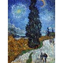 Maali reproduktsioon 45x60 cm Vincent van Gogh - Country road in Provence by night - Fedkolor