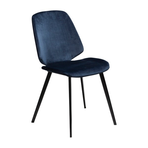 Tmavě modrá jídelní židle DAN–FORM Denmark Swing Velvet