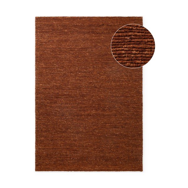 Pruun käsitsi kootud villane vaip 80x150 cm Bexley Woolwich - Ted Baker