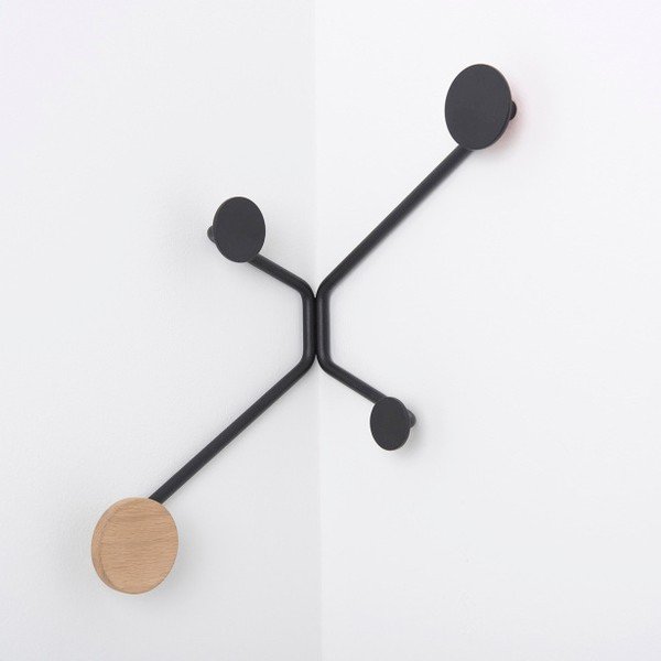 Must nurgapealne seinakinnitus Hook - Gazzda-image-2