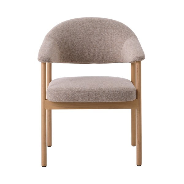Beežid söögitoolid tammepuidust käetugedega 2tk komplektis Elk - Unique Furniture-image-1
