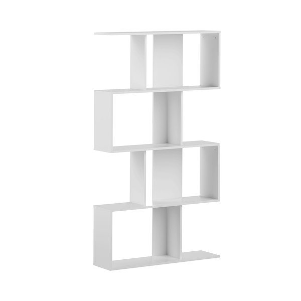 Valge raamaturiiul 89x165 cm Sigma - TemaHome-image-2