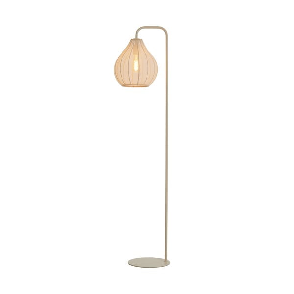 Beež põrandalamp tekstiilist varjuga (kõrgus 156,5 cm) Elati - Light & Living