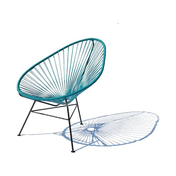 Křeslo Acapulco, petrol, délka 100 cm-image-3