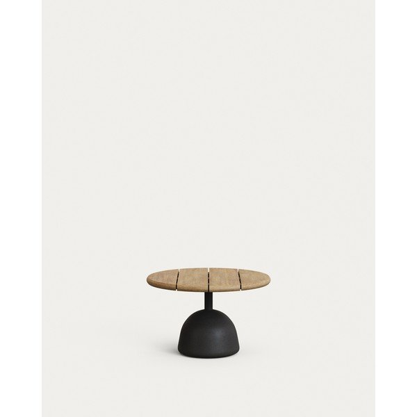 Ümmargune aiakohvilaud akaatsiaplaadiga ø 55 cm Saura - Kave Home-image-2