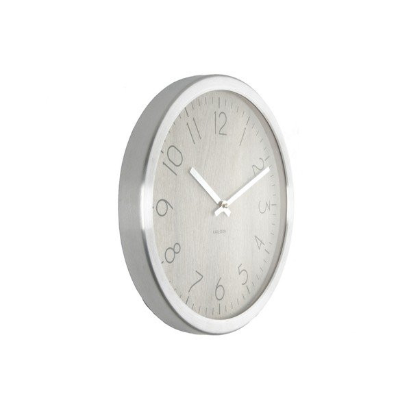 Bílé hodiny Present Time Wood Charm-image-1
