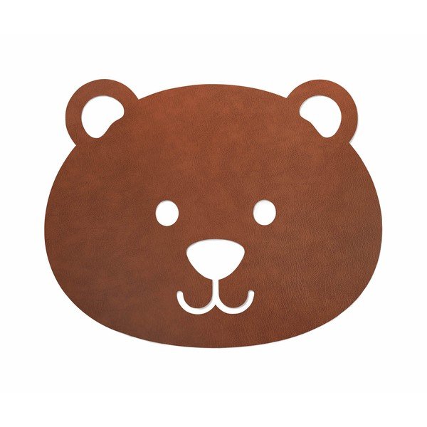 Pruun käsitsi kootud öko-nahast laste vaip 73x92 cm Bear XXL Bull - LIND DNA