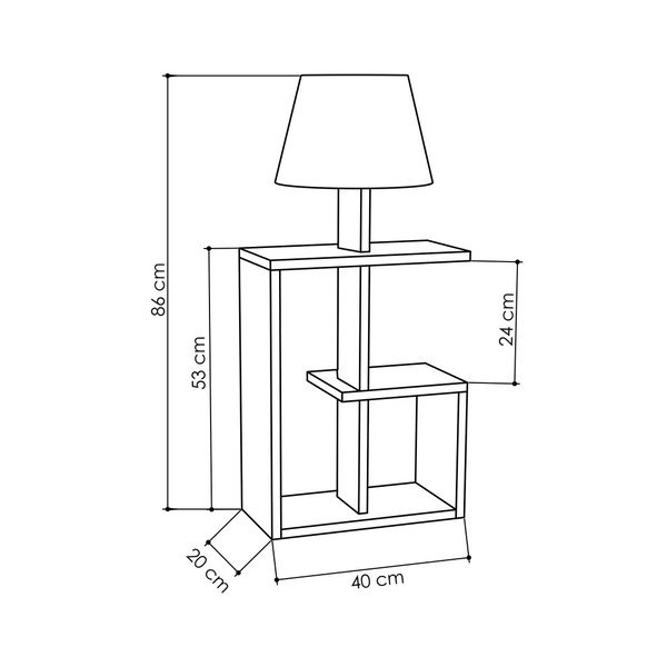 Valge vabalt seisev lamp Saly - Homitis-image-2