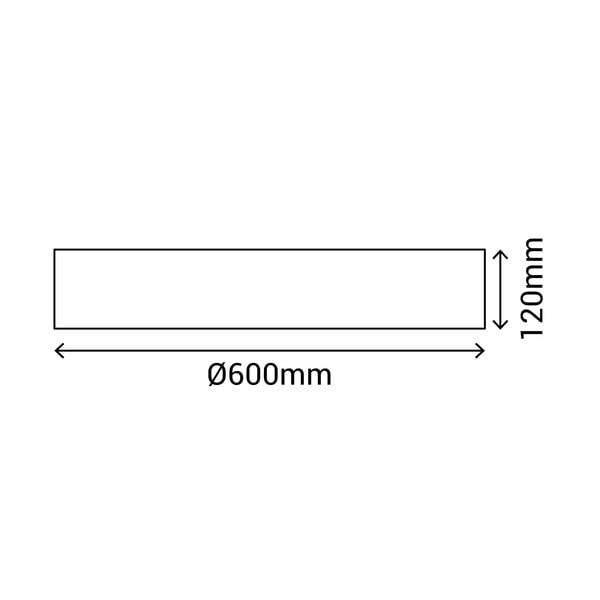 Must LED laevalgusti ø 60 cm - SULION-image-3