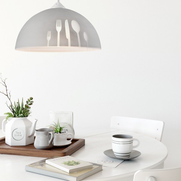 Hall rippvalgusti klaasist varjuga ø 30 cm Apetite - LAMKUR-image-1