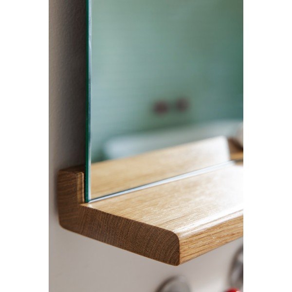 Seinapeegel riiuliga, puitraamiga 50x75 cm Lun - noo.ma-image-4
