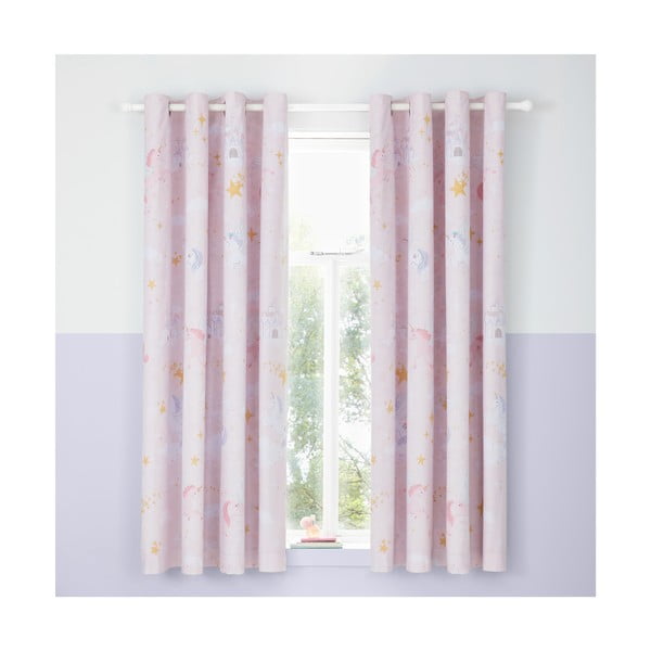 Laste kardinad 2 tk 168x183 cm Fairytale Unicorn - Catherine Lansfield-image-1